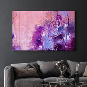 Abstract Purple Pattern V2 | Glass Wall Art - Artdesigna