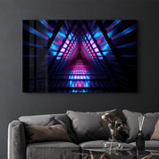 Neon Gate | Glass Wall Art - Artdesigna