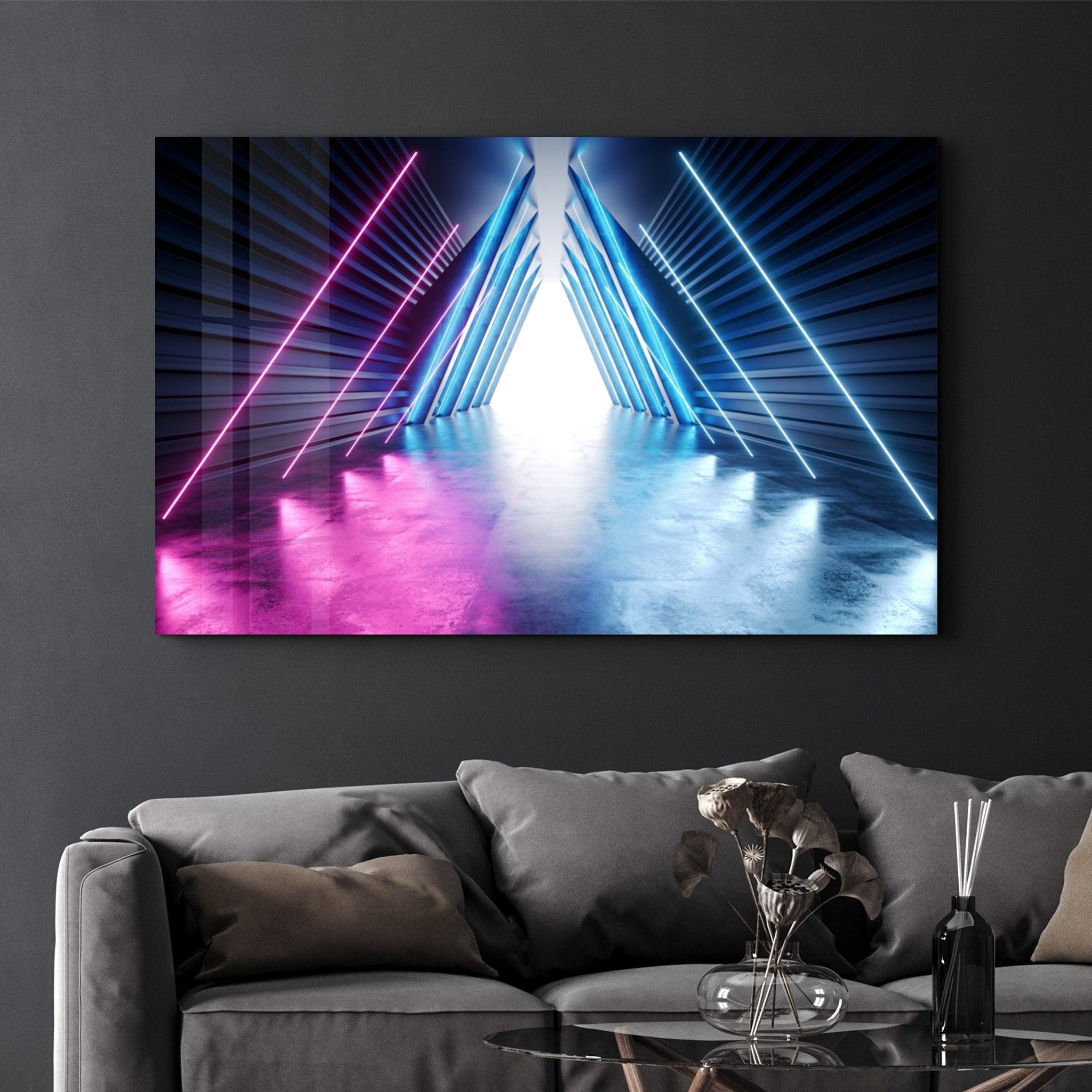 Neon Triona | Glass Wall Art - Artdesigna