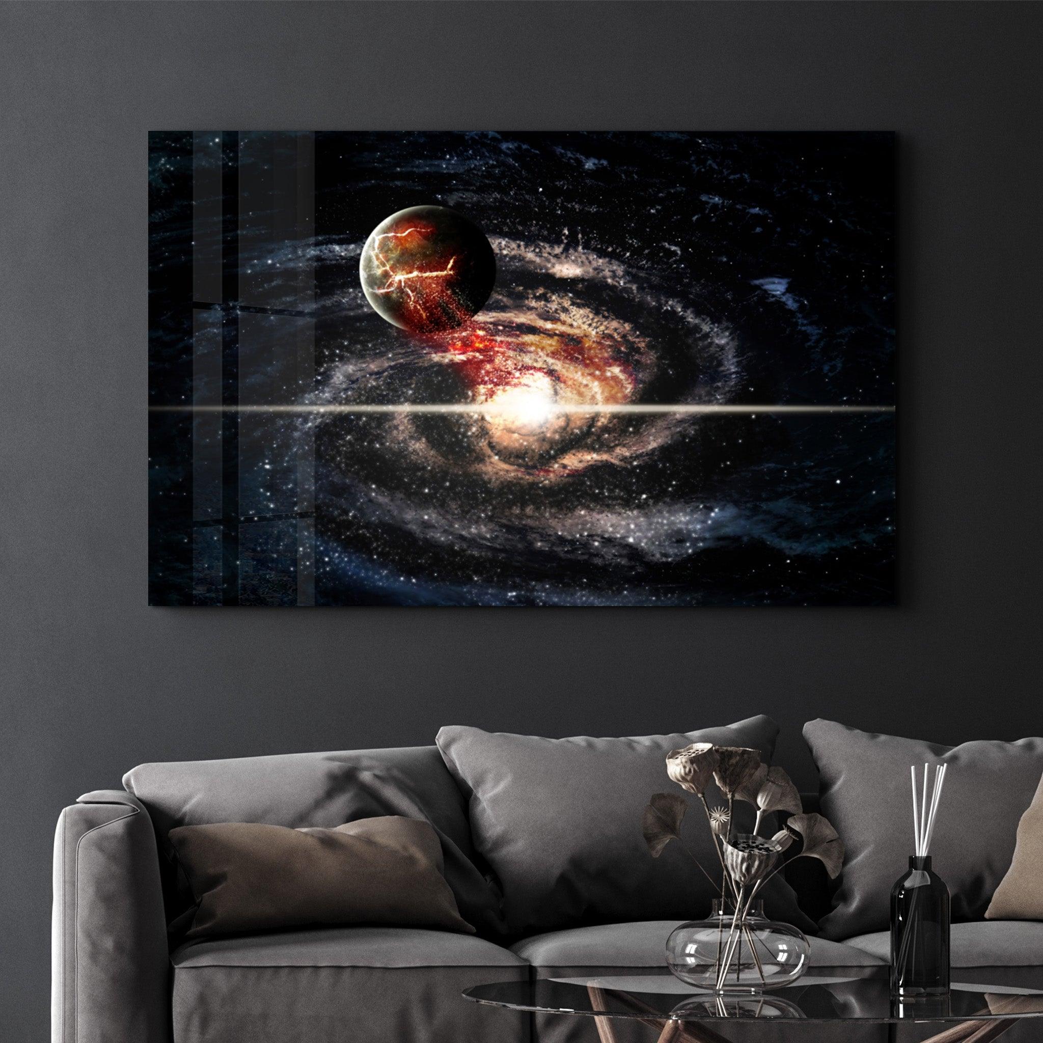 Lost in Space | Glass Wall Art - Artdesigna