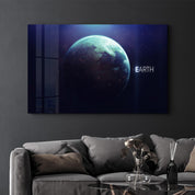 Earth | Glass Wall Art - Artdesigna