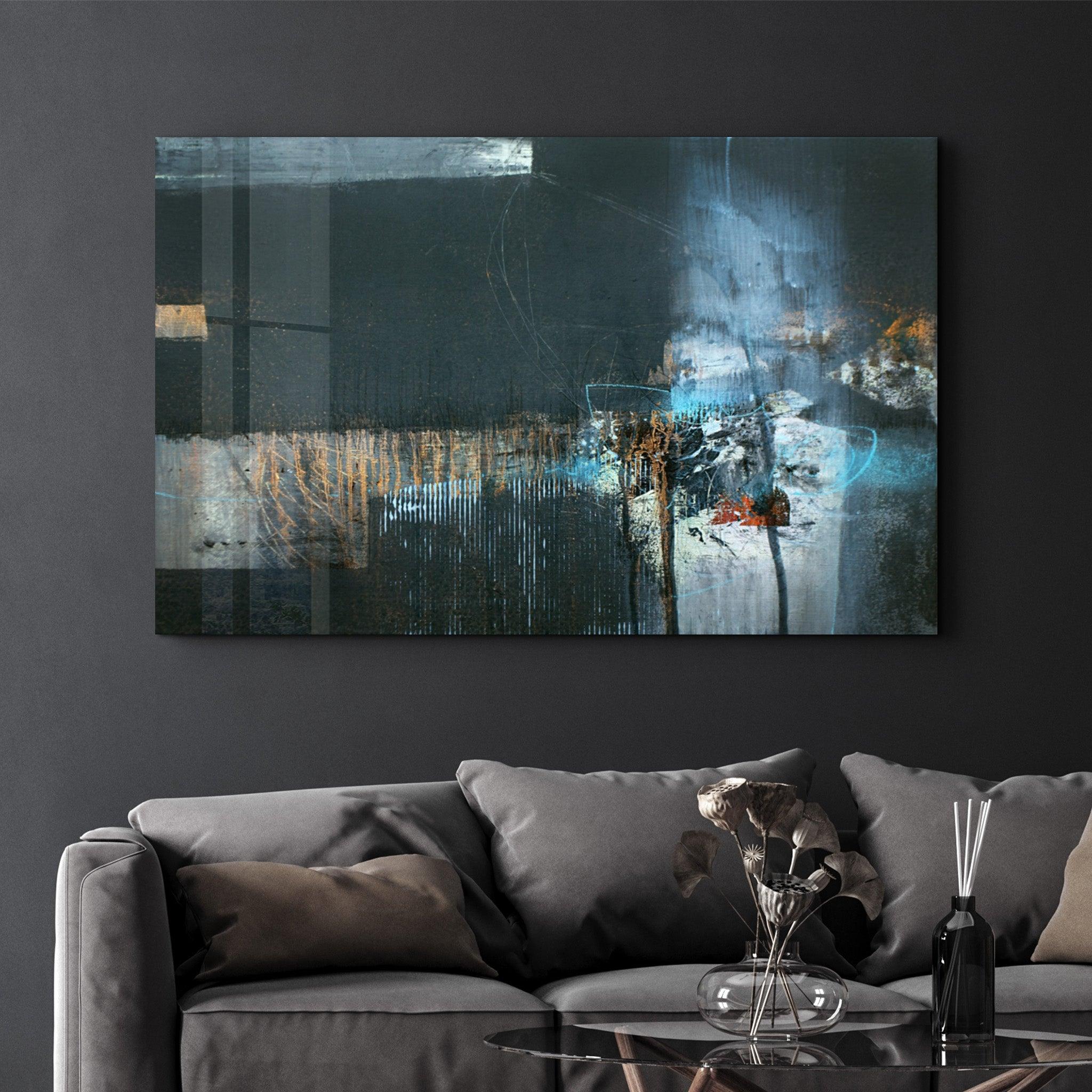 The Real Abstract | Glass Wall Art - Artdesigna