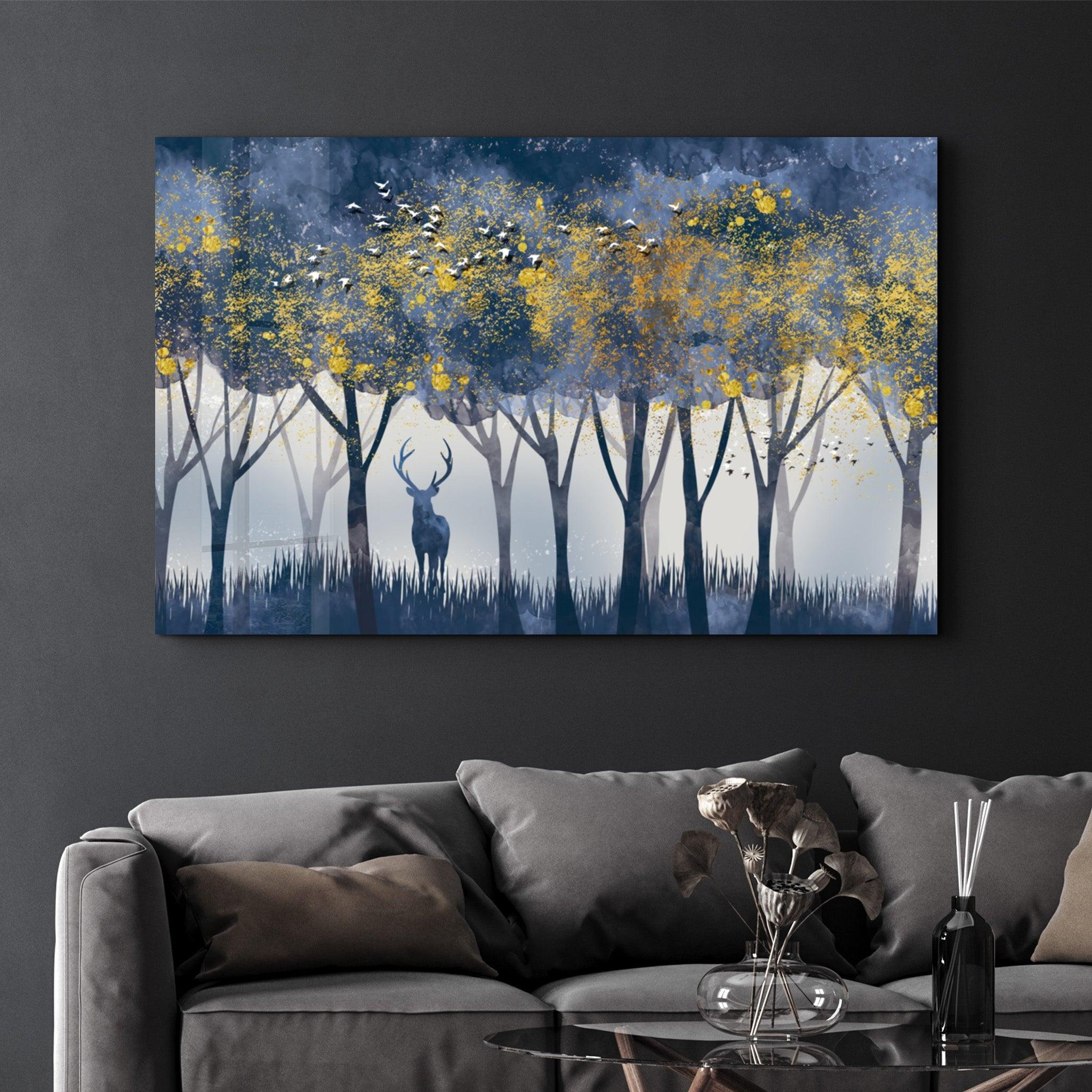 Cute Forest3 | Glass Wall Art - Artdesigna