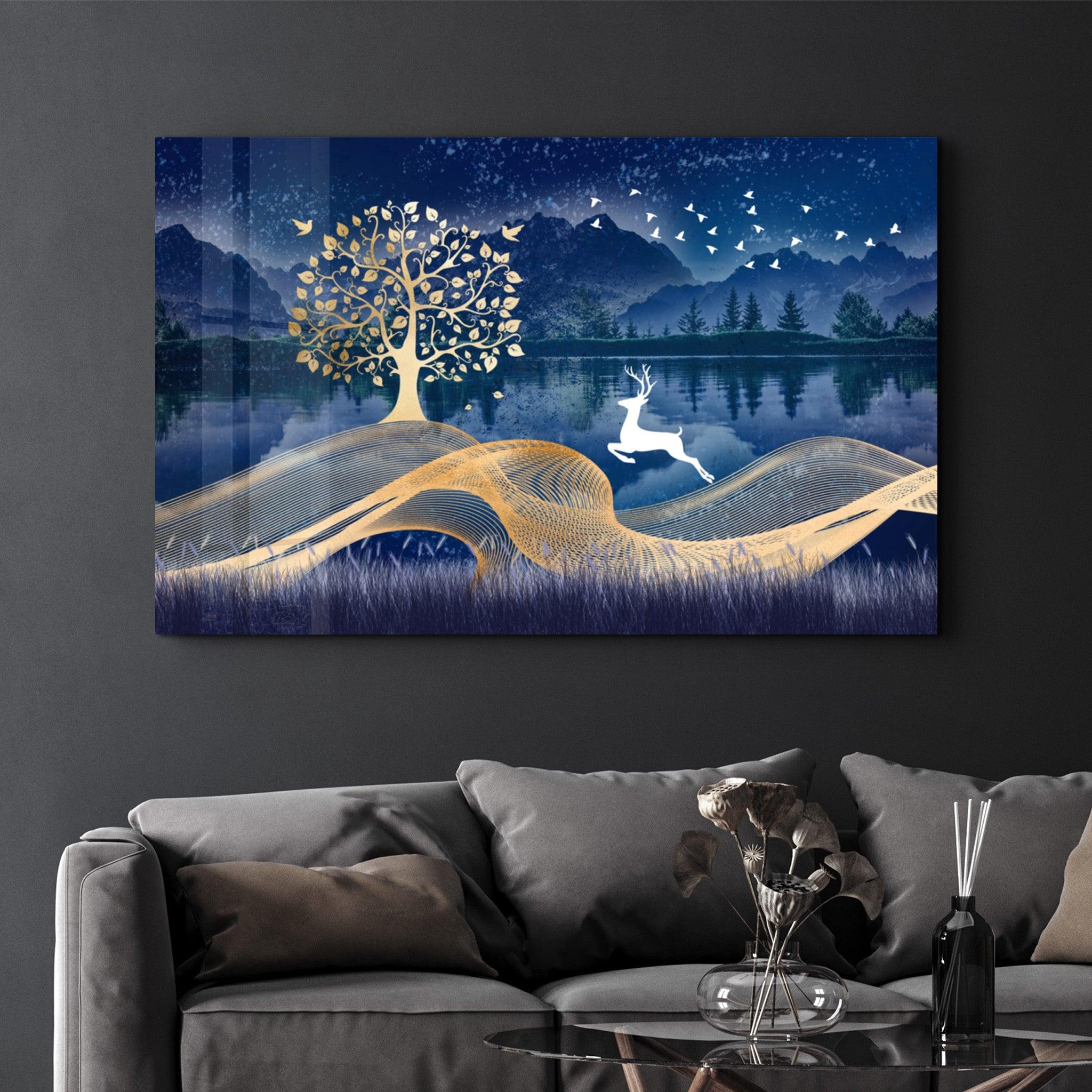 Cute Forest6 | Glass Wall Art - Artdesigna