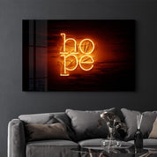 Hope | Glass Wall Art - Artdesigna