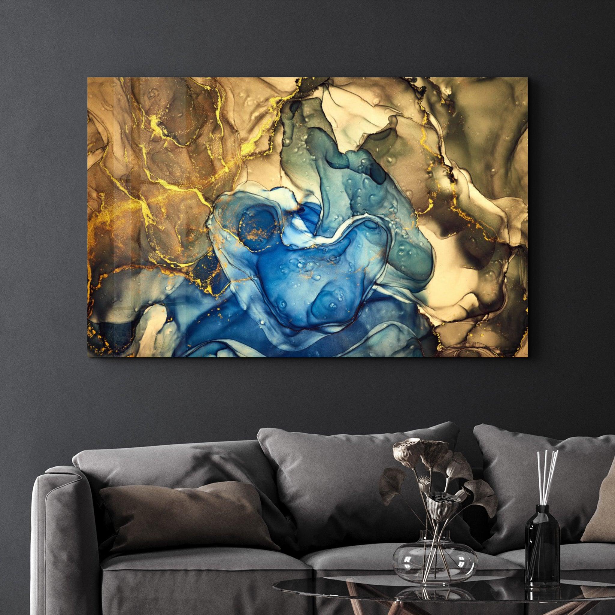 Marble Design 3 | Glass Wall Art - Artdesigna