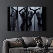 Naked | Glass Wall Art - Artdesigna