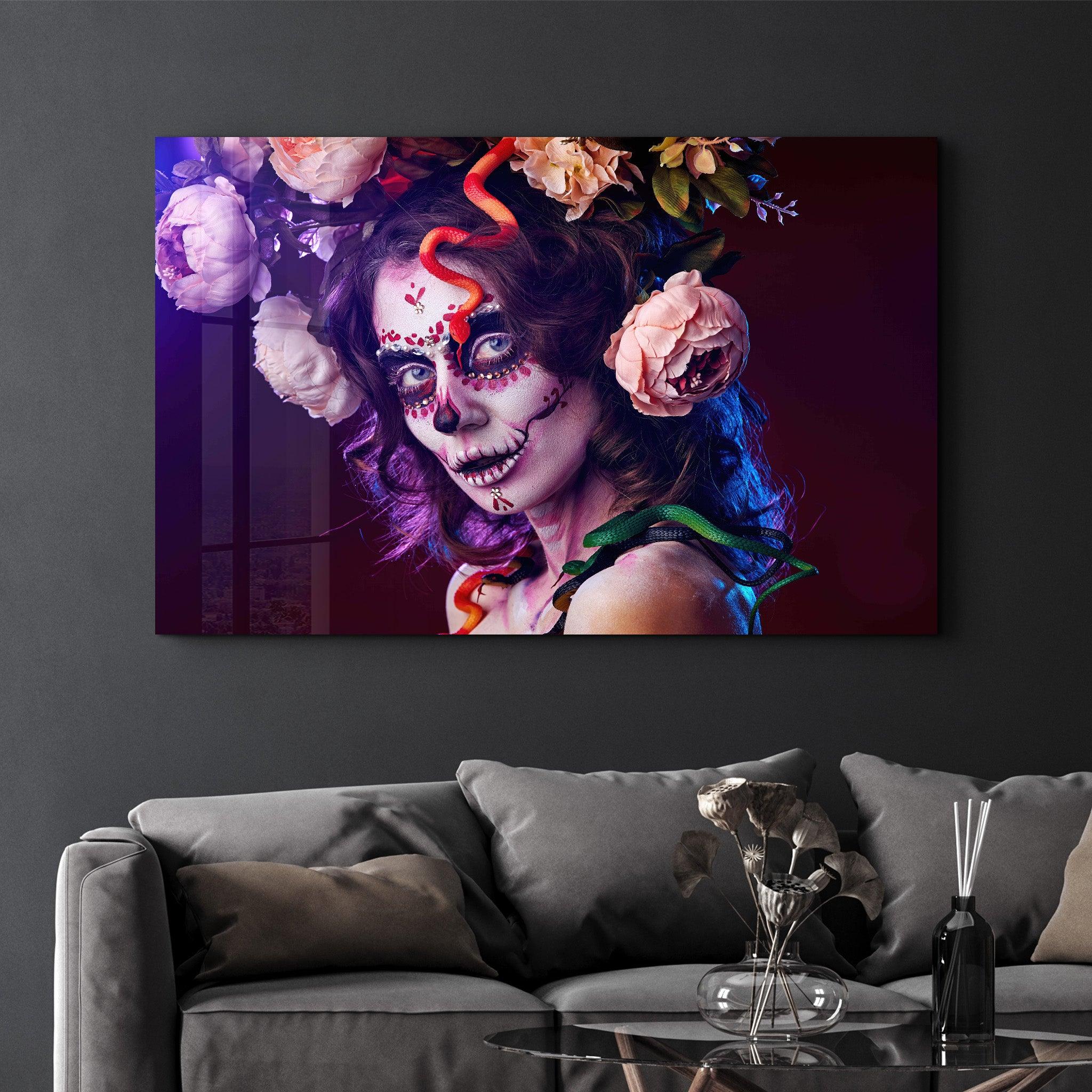 Hallowen | Glass Wall Art - Artdesigna