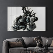 Black Smoke | Glass Wall Art - Artdesigna