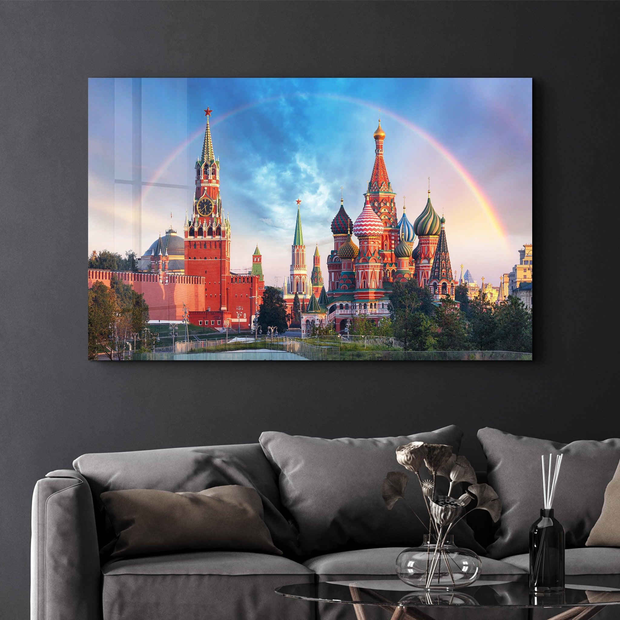 Moscow - Russia | Glass Wall Art - Artdesigna