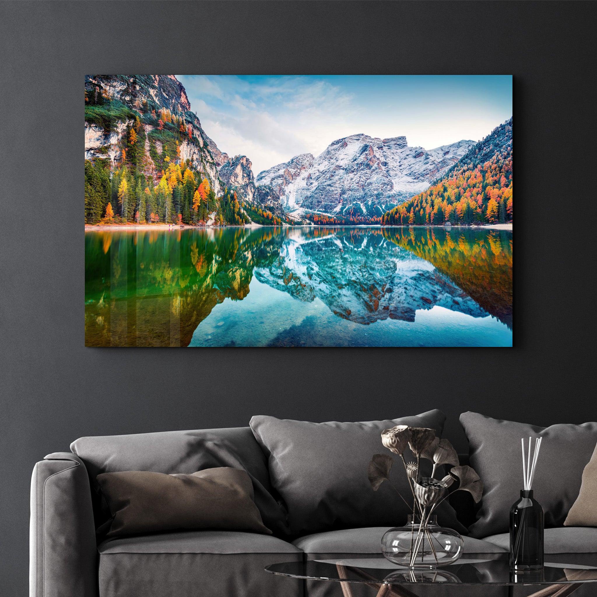 Dolomite - Italy | Glass Wall Art - Artdesigna