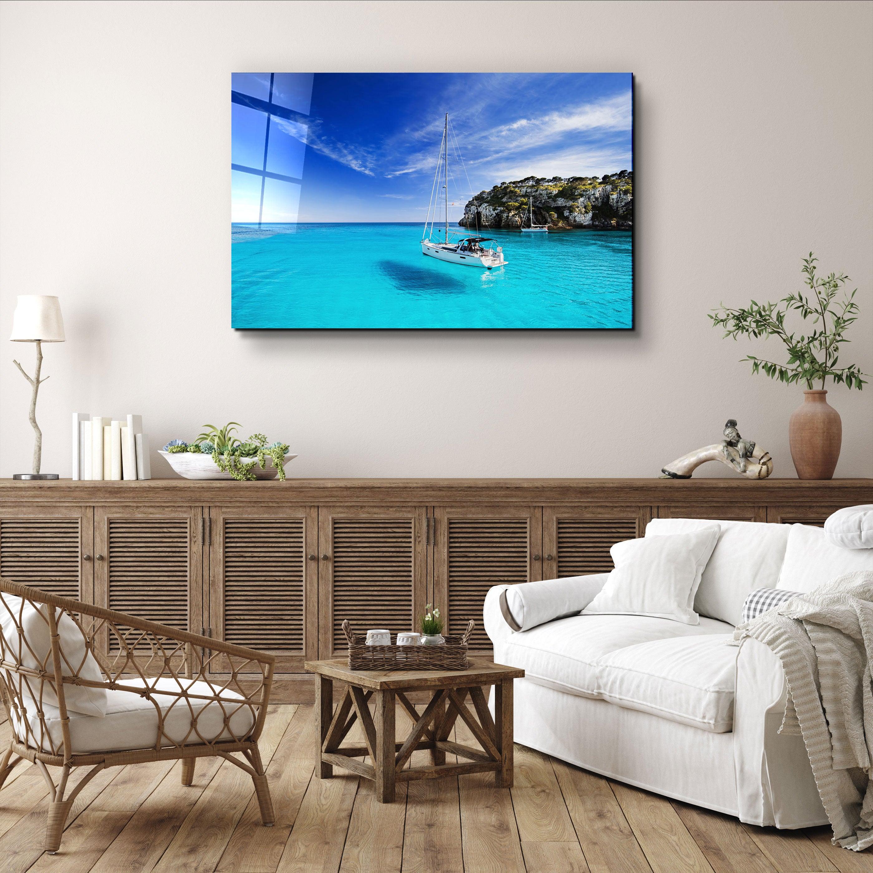 On The Water | Glass Printing Wall Art - Artdesigna