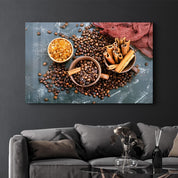 Coffee Beans V3 | Glass Wall Art - Artdesigna