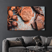 Almond And Chocolate | Glass Wall Art - Artdesigna