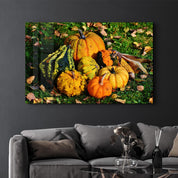 Pumpkins | Glass Wall Art - Artdesigna