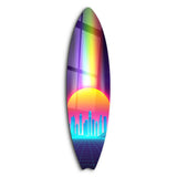 Vaporwave Vibes | Surfboard Glass Wall Art