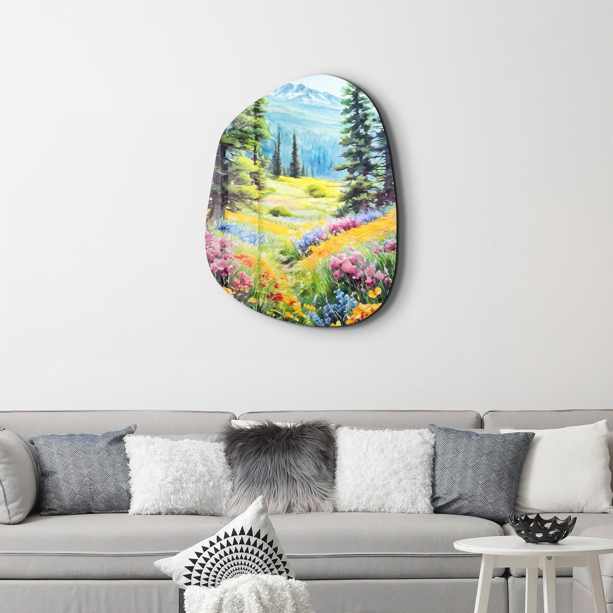 Alpine Bloom – Amorphous Glass Wall Art