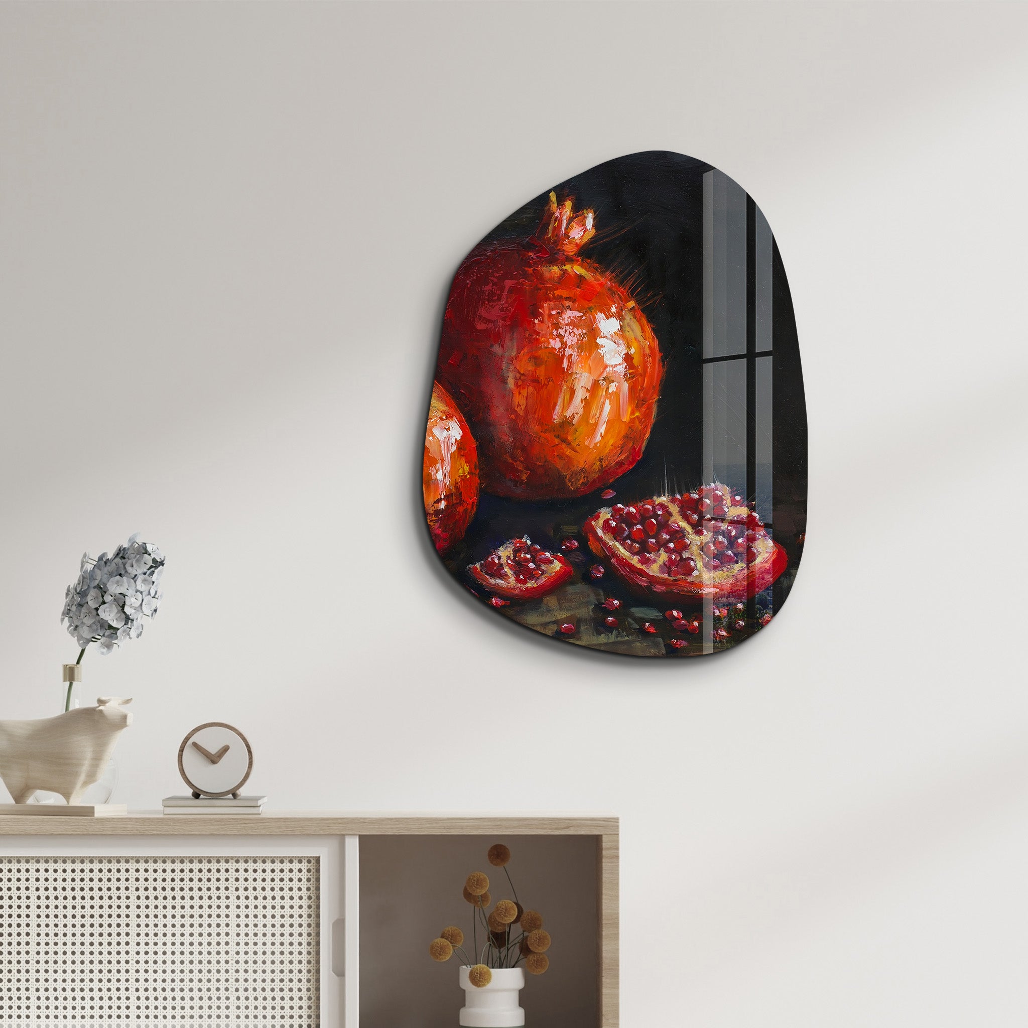 Crimson Harvest – Amorphous Glass Wall Art