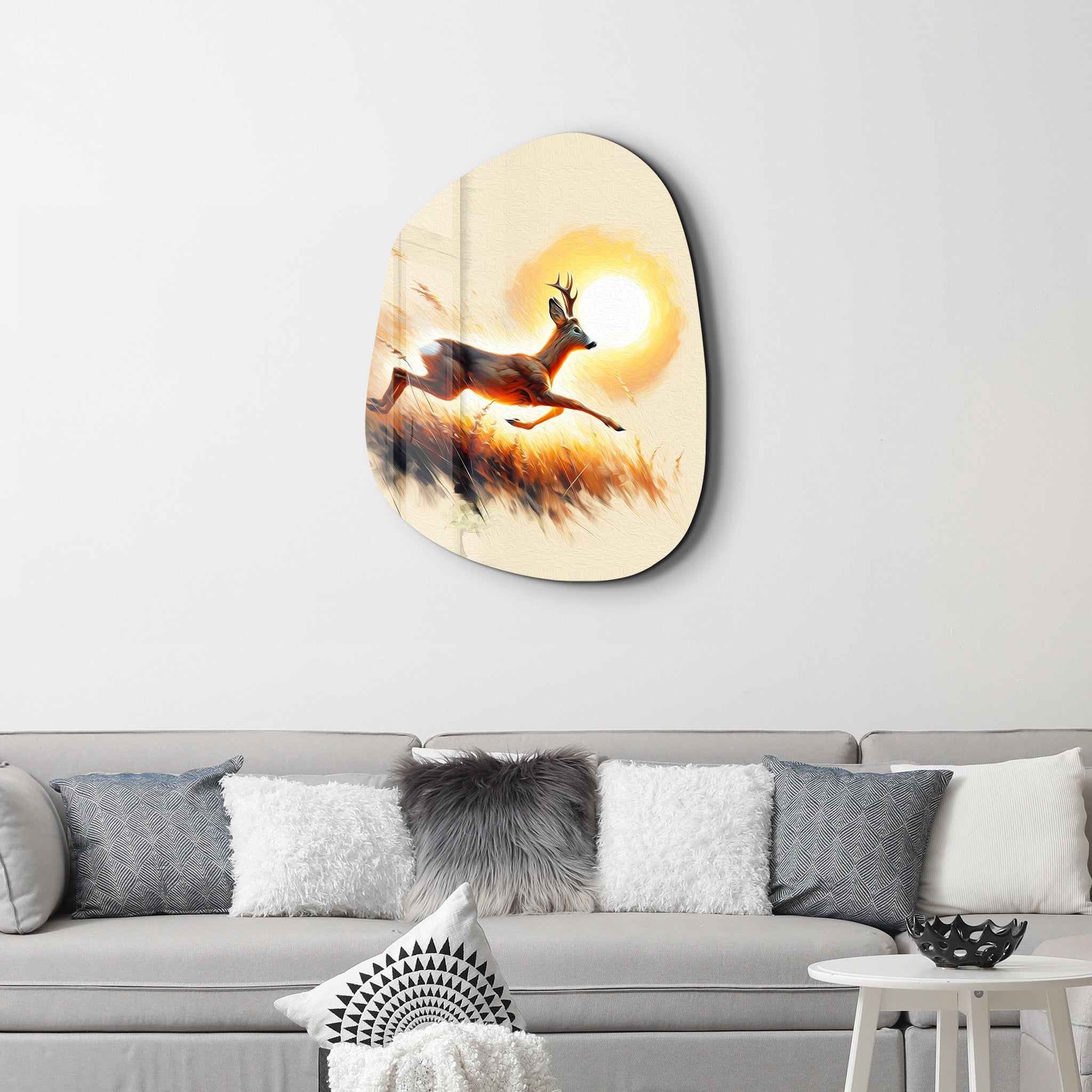 Golden Escape – Amorphous Glass Wall Art