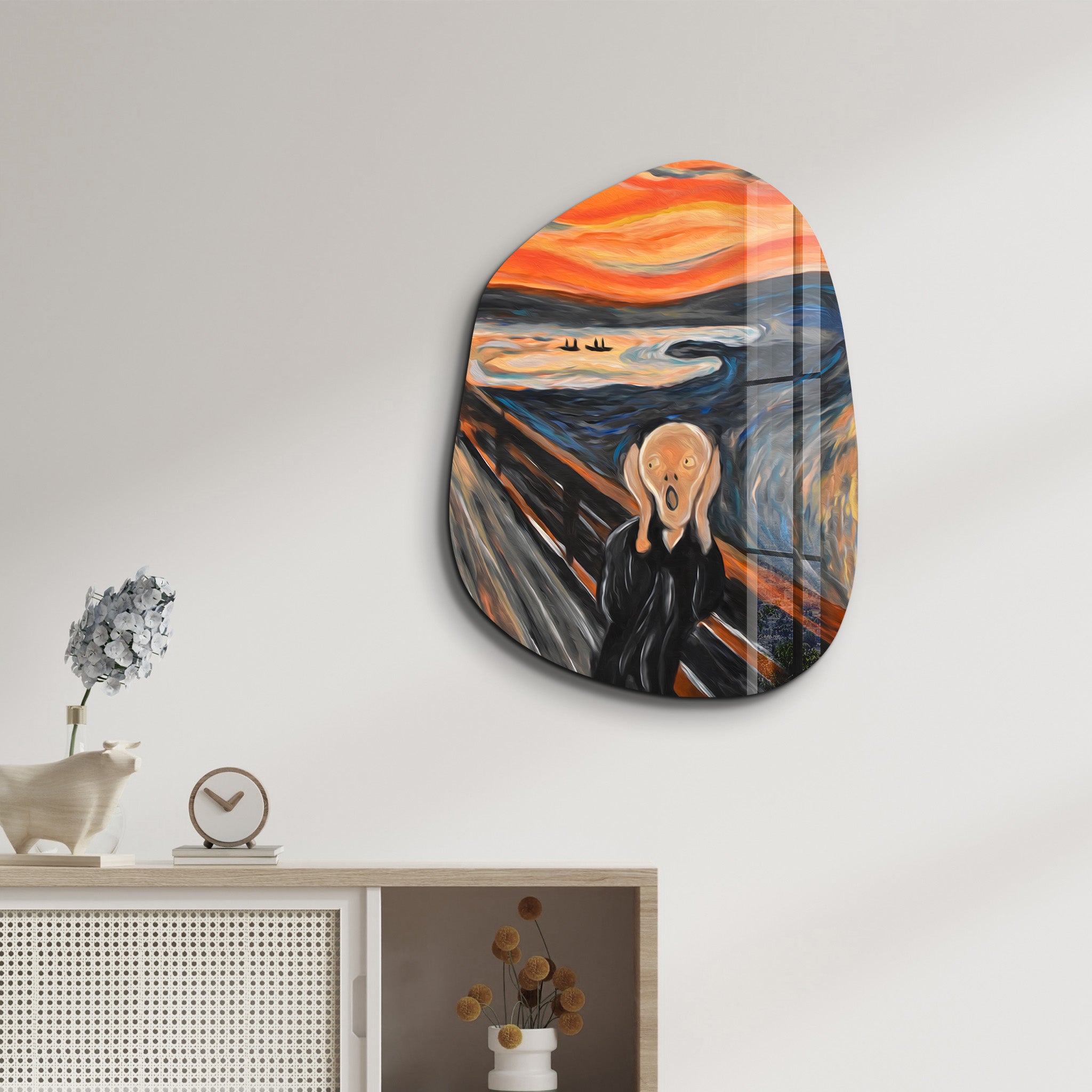 The Scream – Amorphous Glass Wall Art