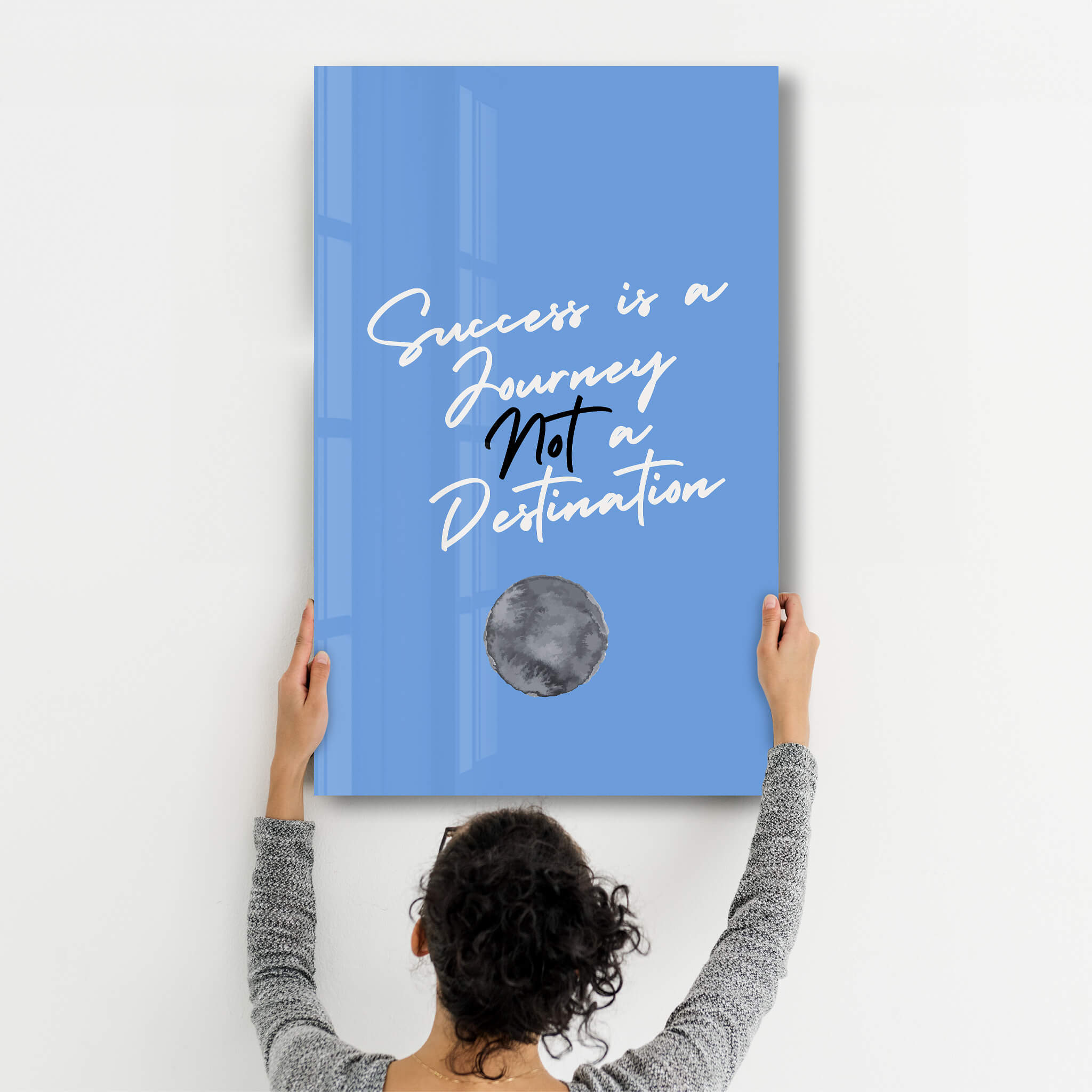 Success is a Journey | Motivational Collection Glass Wall Art