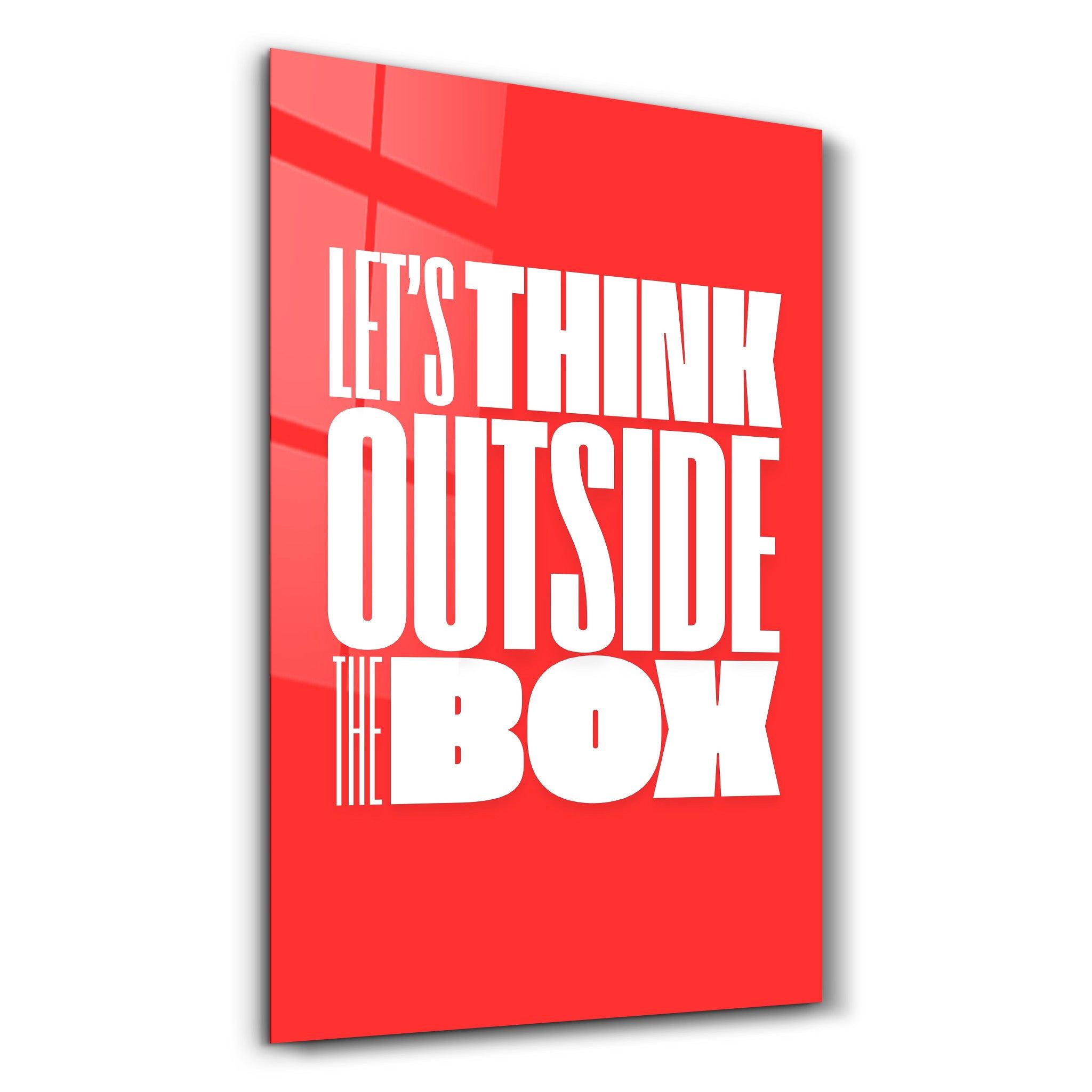 Think Outside the Box Glass Wall Art | ArtDesigna – Artdesigna