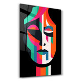 The Face Bauhaus | Glass Wall Art