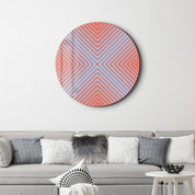 Blue Crush – Round Glass Wall Art