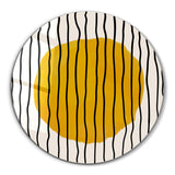 Golden Core – Round Glass Wall Art
