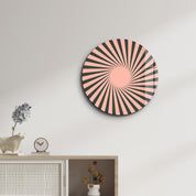 Pink Pulse – Round Glass Wall Art