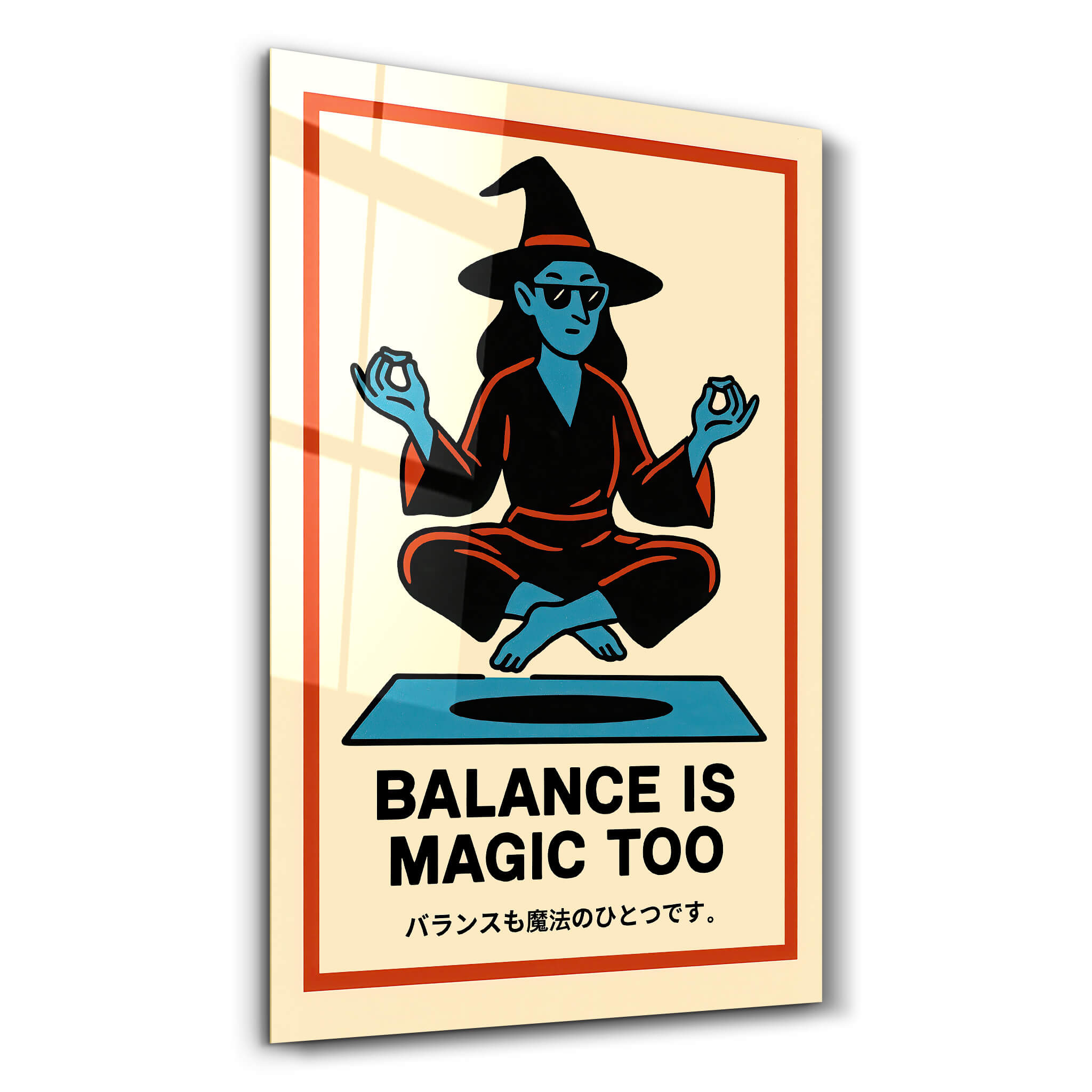 Balance is Magic Too - Glass Wall Art