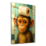 Bathroom Bandit | Glass Wall Art