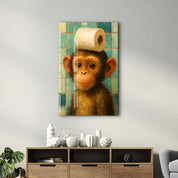 Bathroom Bandit – Glass Wall Art