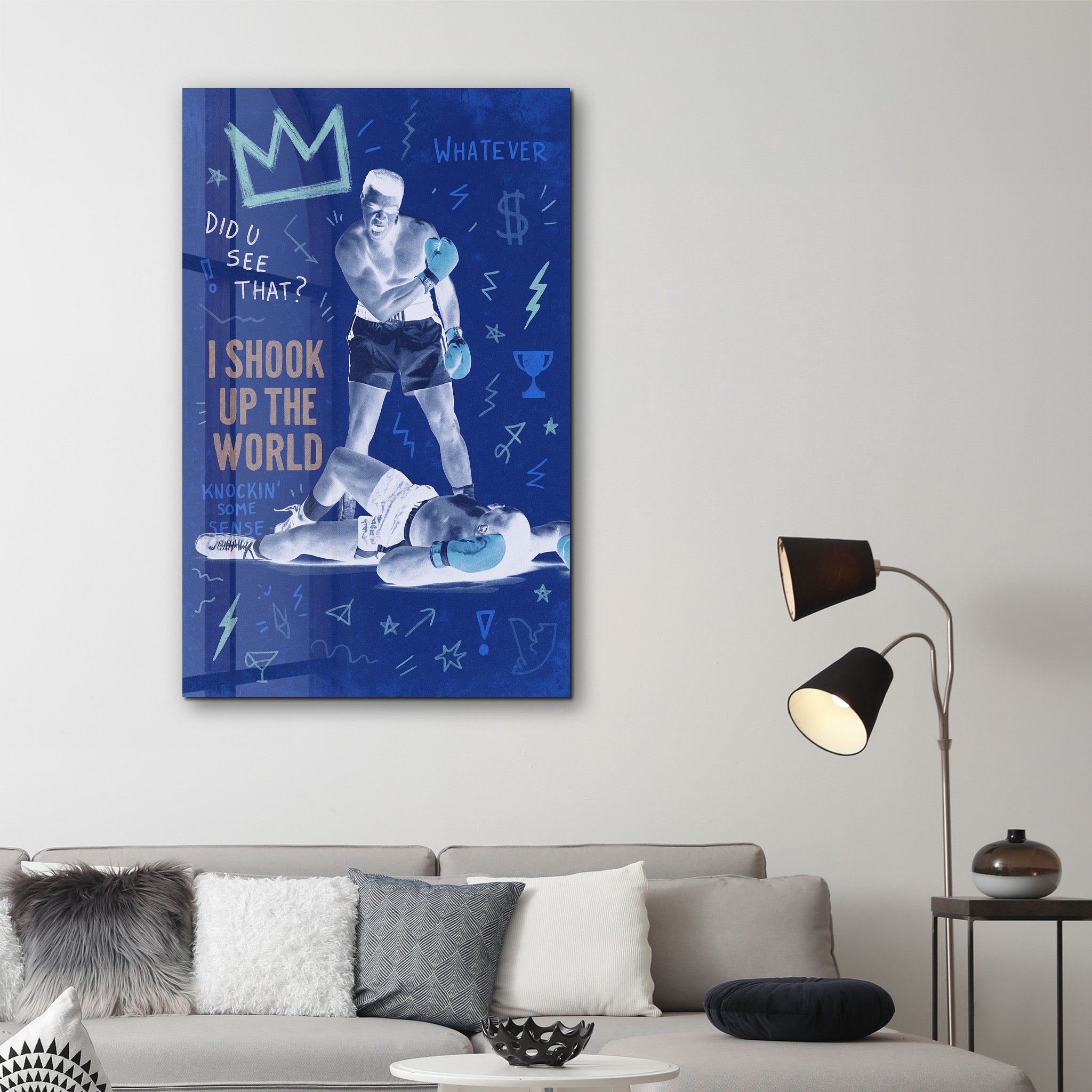 I Shook Up the World - Champion Spirit Glass Wall Art