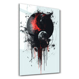 Bleeding Planets | Glass Wall Art