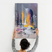 Celestial Spill – Glass Wall Art