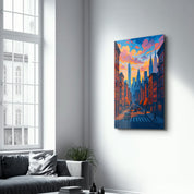 City of Dreams – Glass Wall Art by HMZ