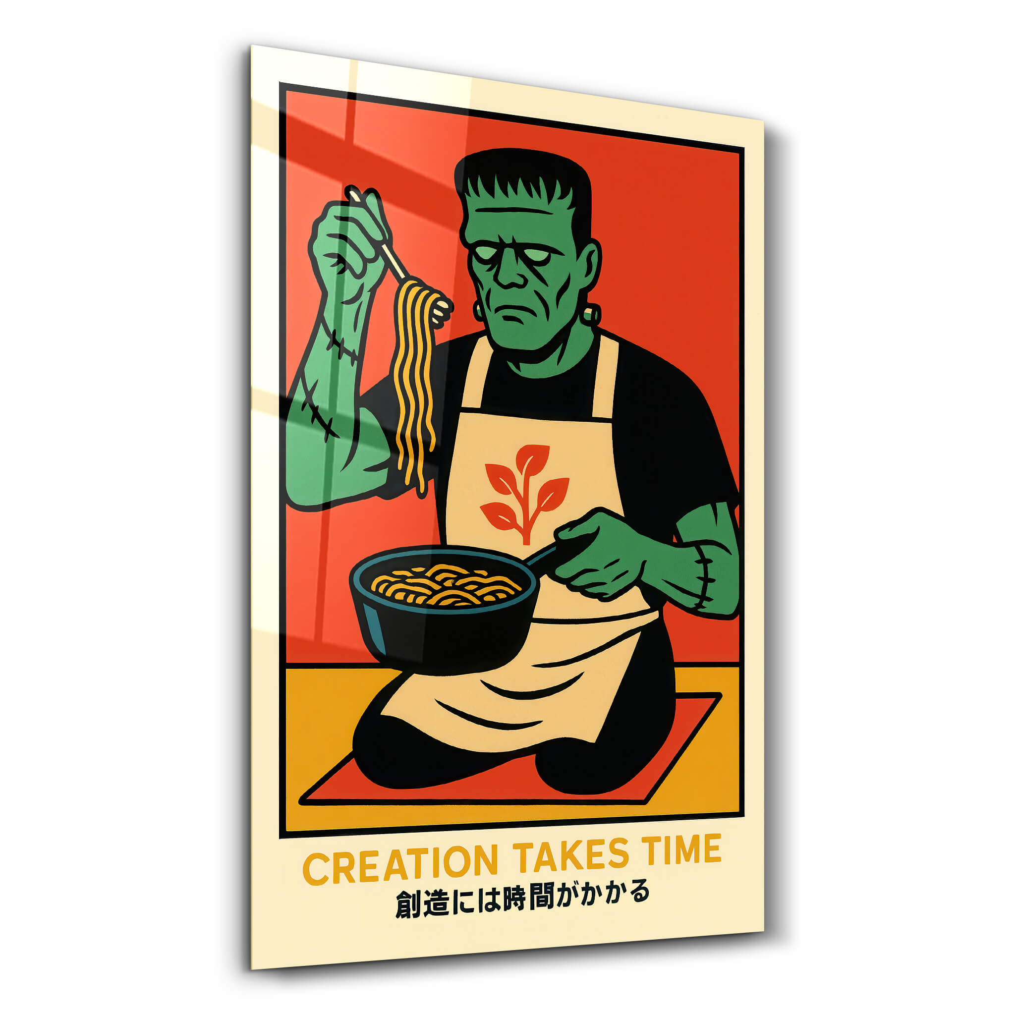 Creation Takes Time - Glass Wall Art