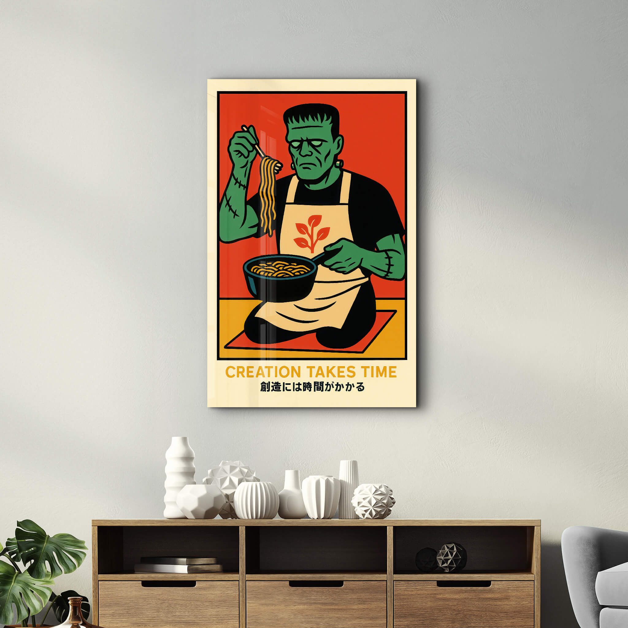 Creation Takes Time - Glass Wall Art