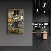 Don’t Trust Banks - Crypto Rebel Glass Wall Art