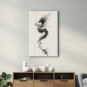 Dragon's Celestial Coil - Glass Wall Art