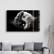 Equilibrium Ignited – Yin Yang in Motion - Glass Wall Art