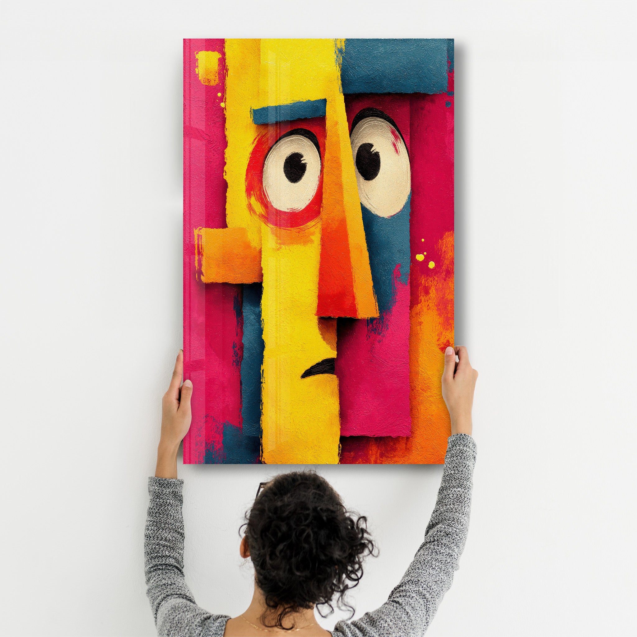 Faces of Feeling - Glass Wall Art