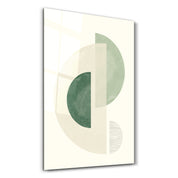Geometric Flow Minimal Design - Glass Wall Art