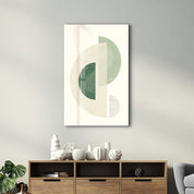 Geometric Flow Minimal Design - Glass Wall Art