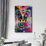 Graffiti Pup Pop – Glass Wall Art