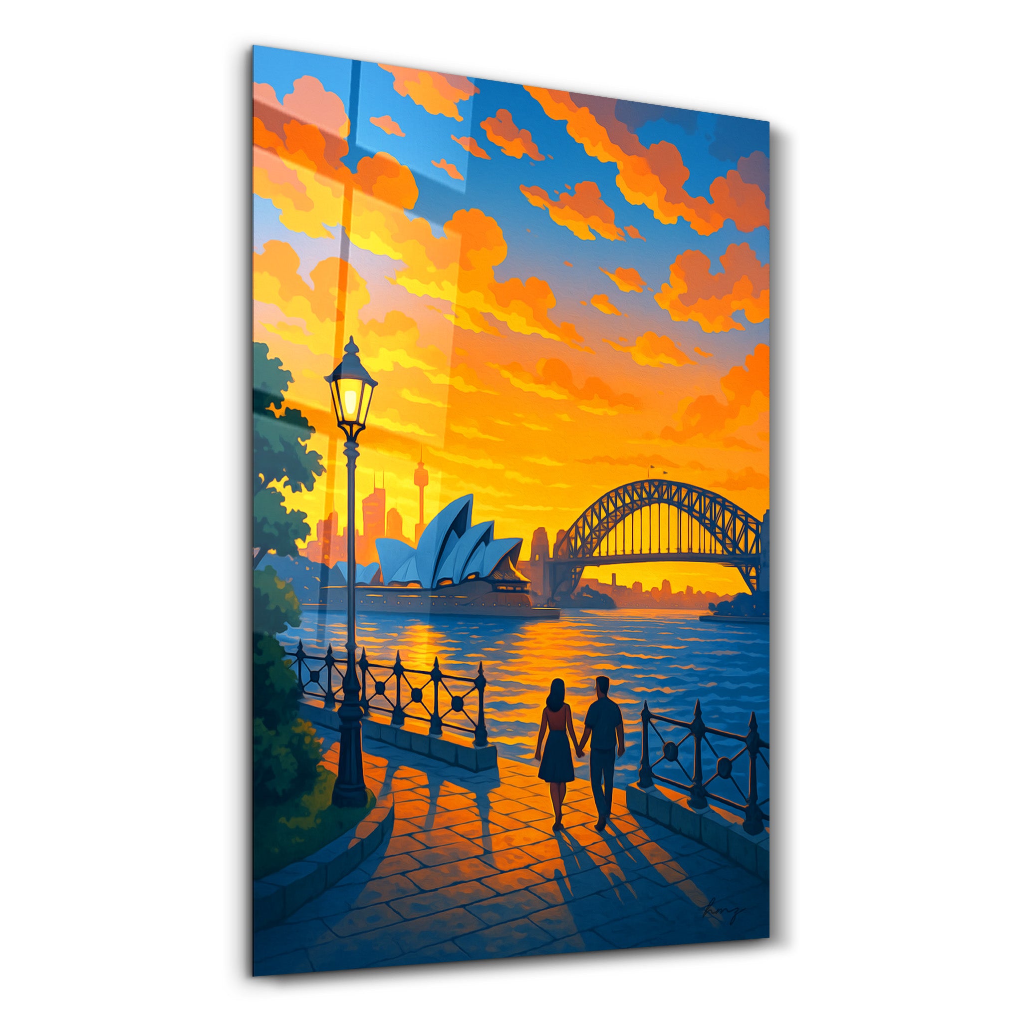 Harbour Light – Glass Wall Art by HMZ