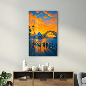 Harbour Light – Glass Wall Art by HMZ