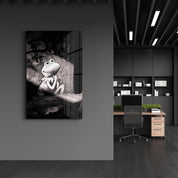 Kermit in the Shadows – Glass Wall Art