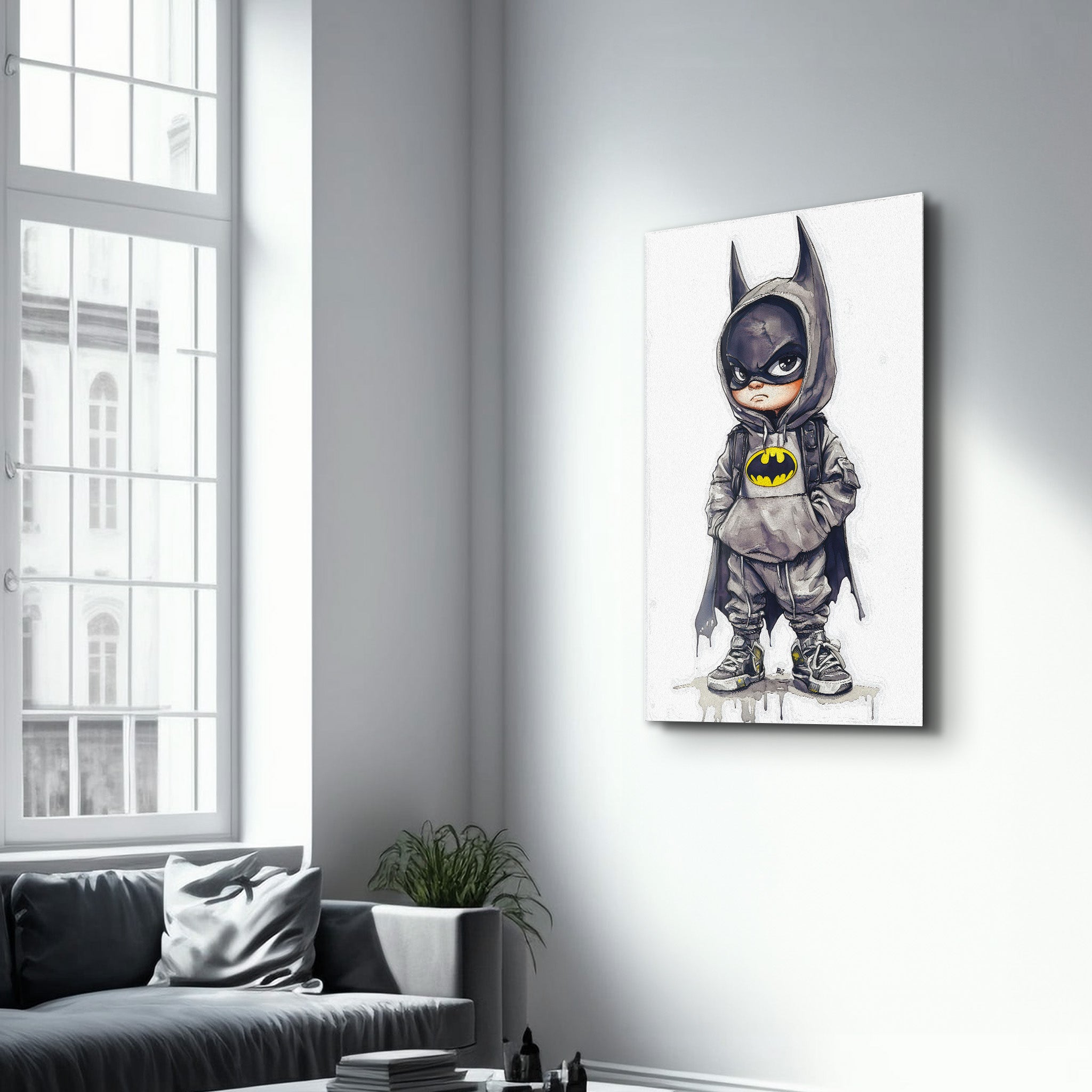 Little Dark Knight - Glass Wall Art